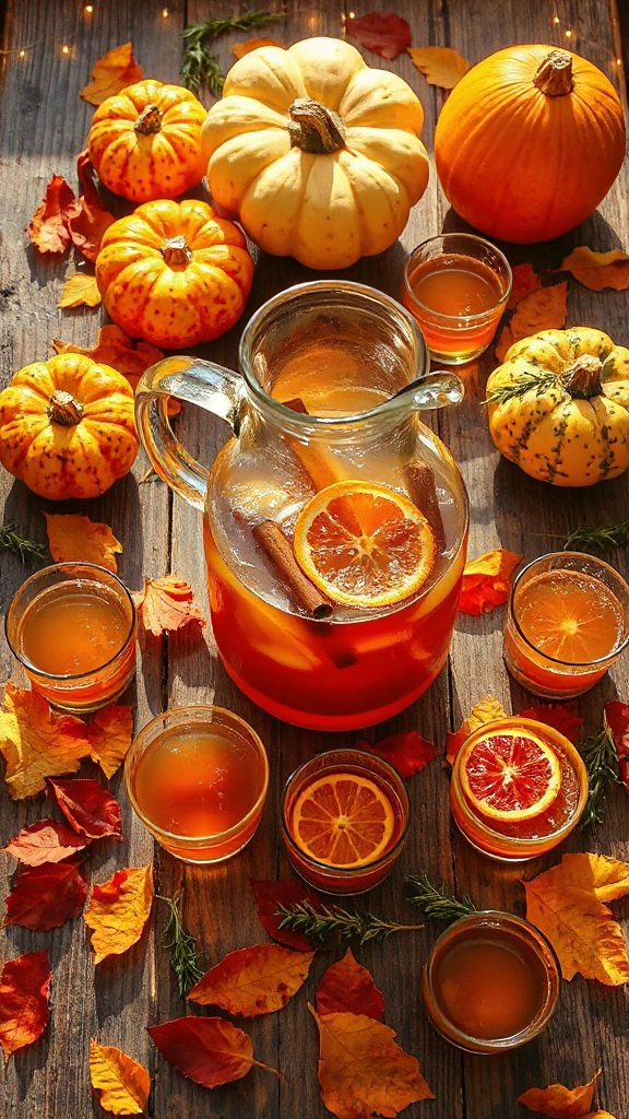 warm cinnamon whiskey cocktail