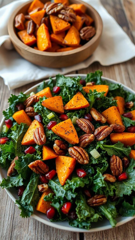 warm fall kale salad