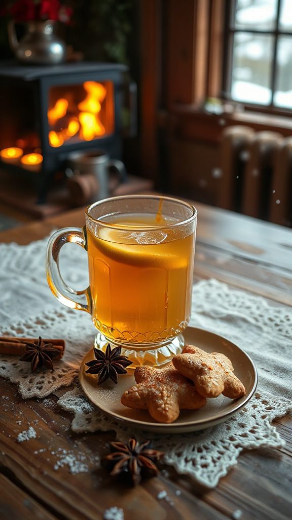 warm ginger honey cocktail