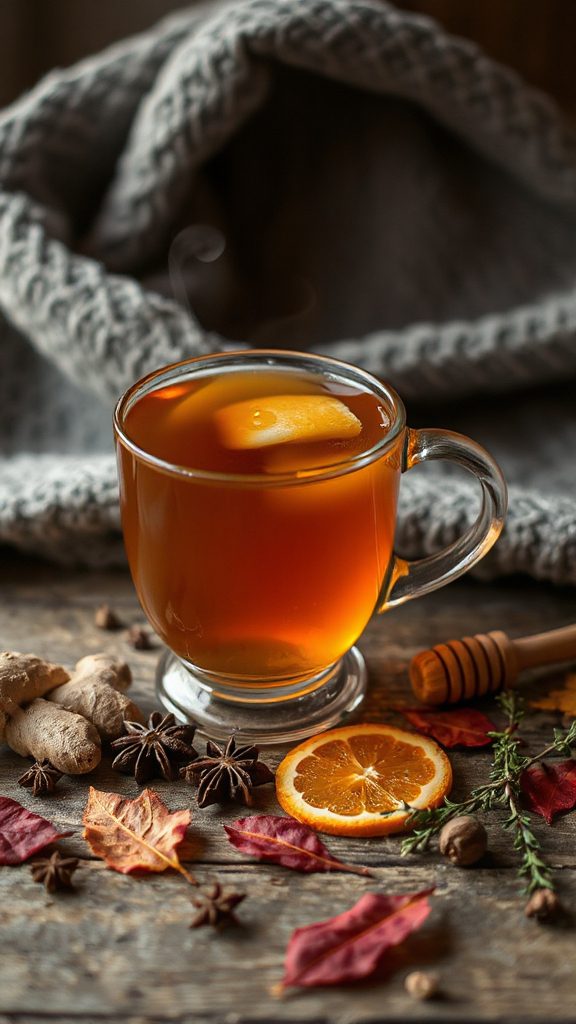warm ginger sake cocktail