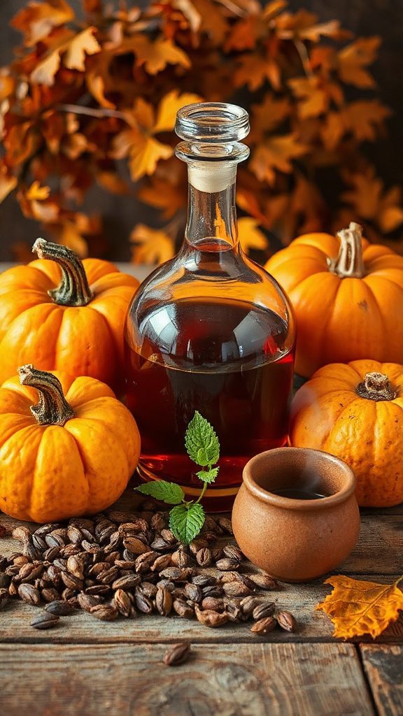 warm pumpkin chai bourbon