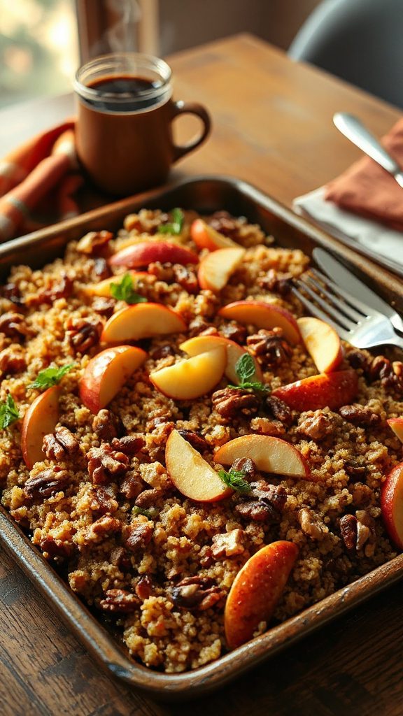 warm quinoa apple breakfast