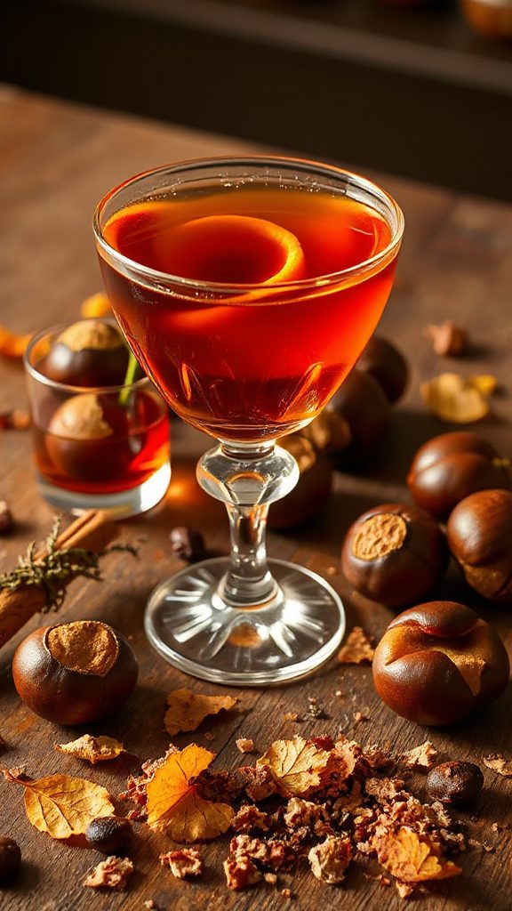 warm roasted chestnut cocktail