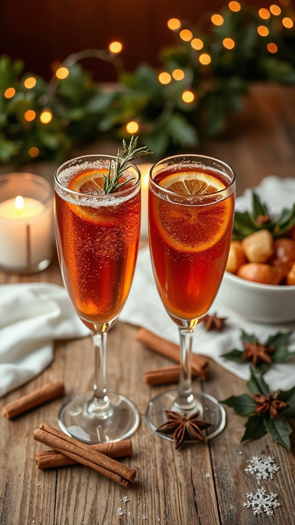 warm sparkling mulled wine