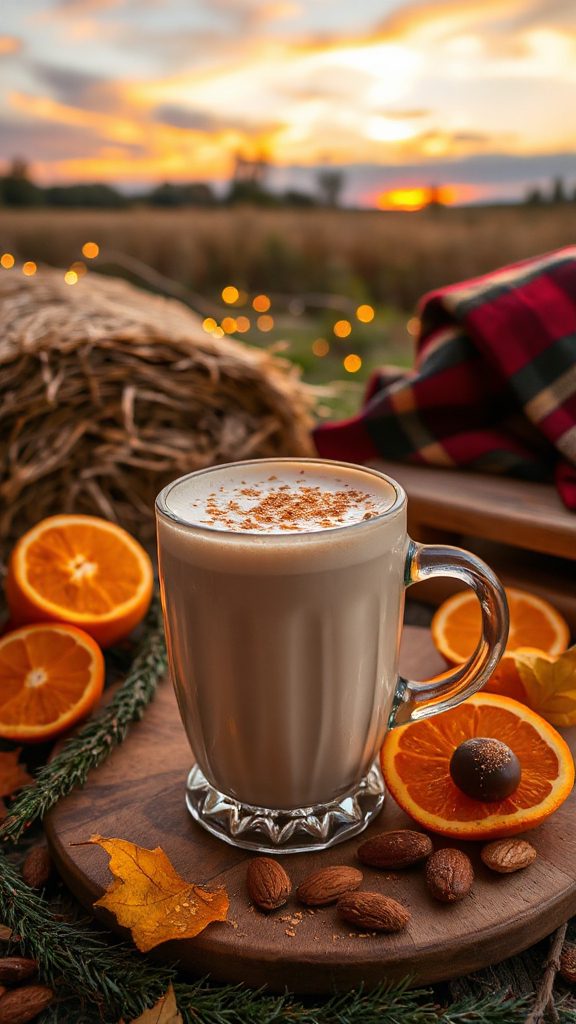 warm spiced almond cocktail