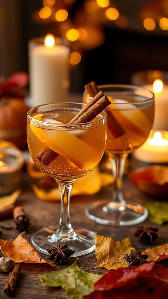 warm spiced amaretto cider