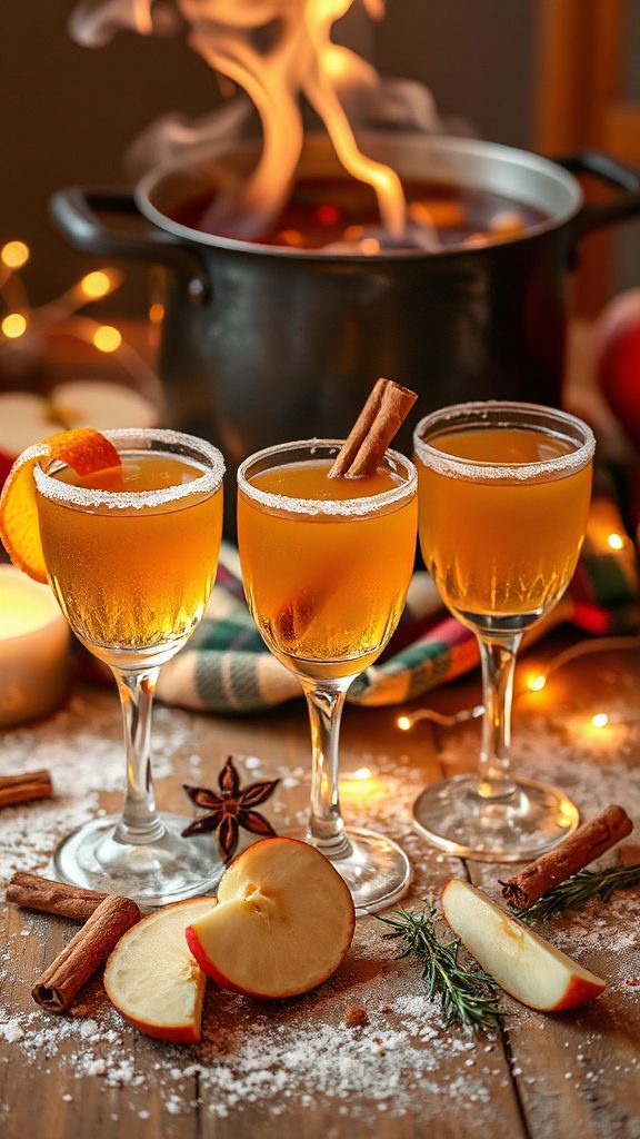 warm spiced apple brandy