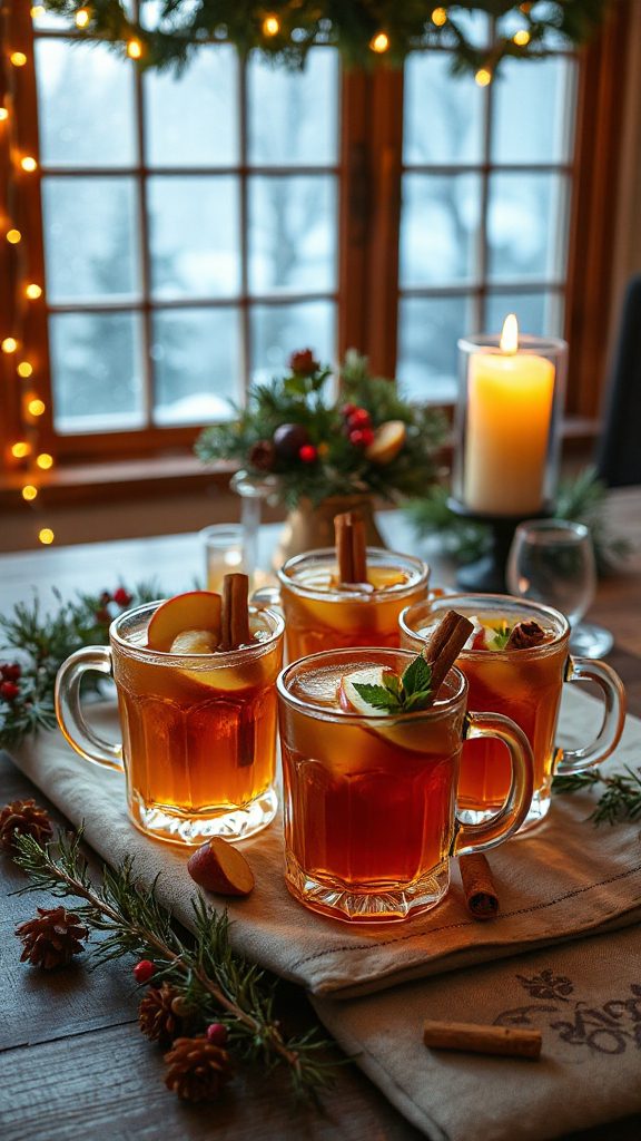 warm spiced apple cider cocktail
