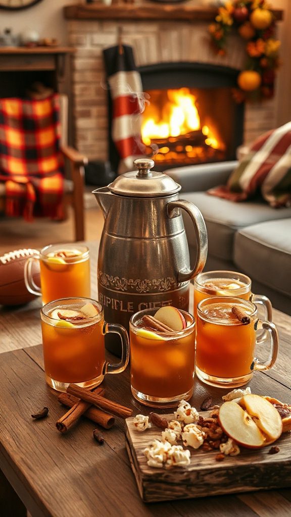 warm spiced apple cider