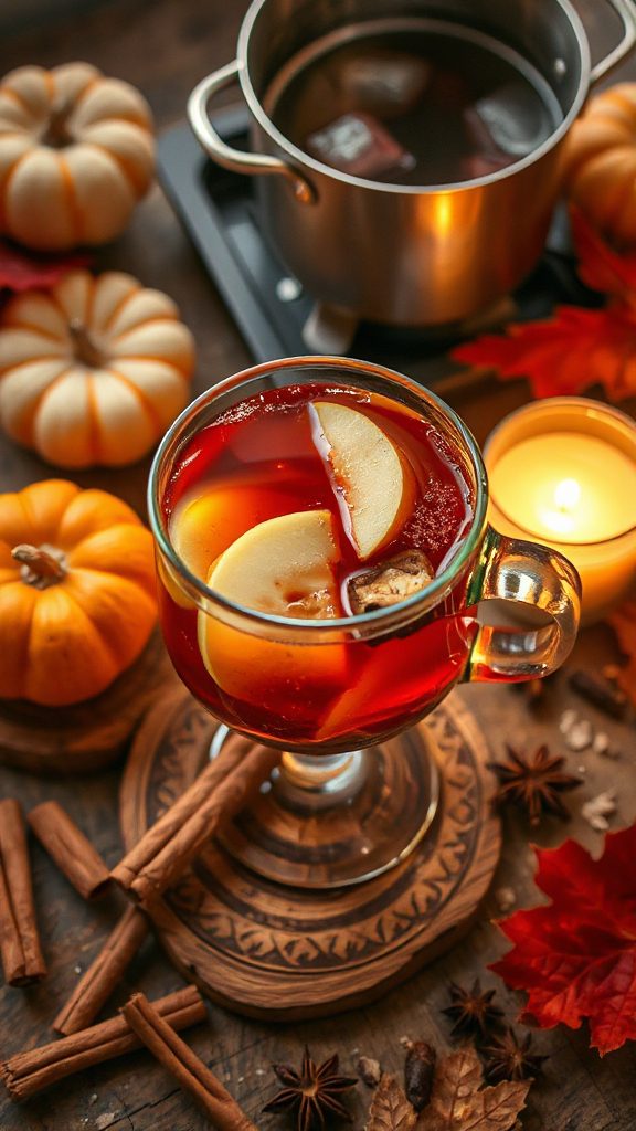 warm spiced apple cocktail