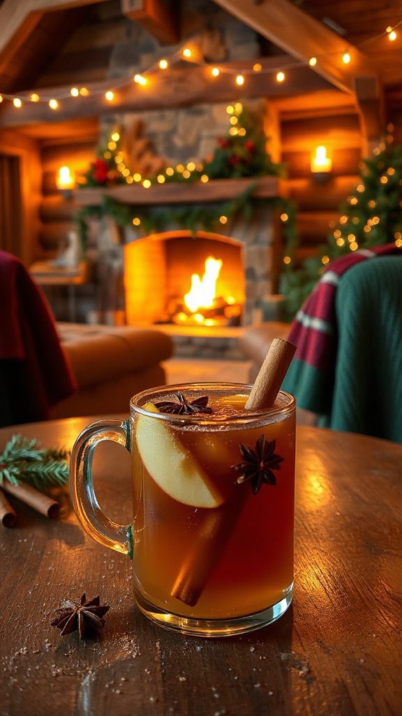 warm spiced apple cocktail