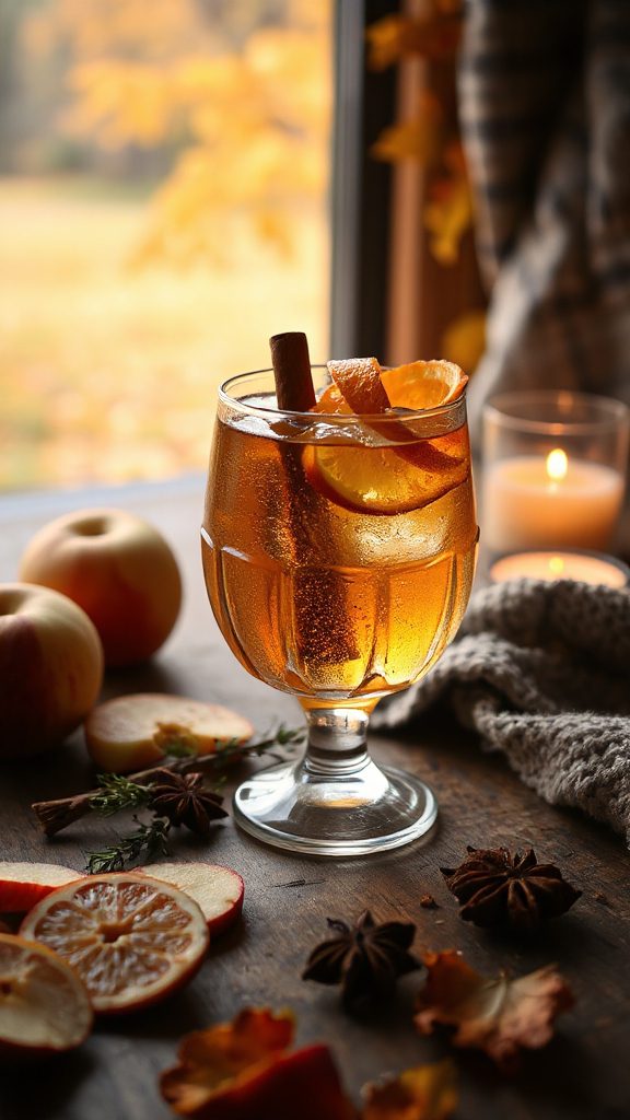 warm spiced autumn cocktail