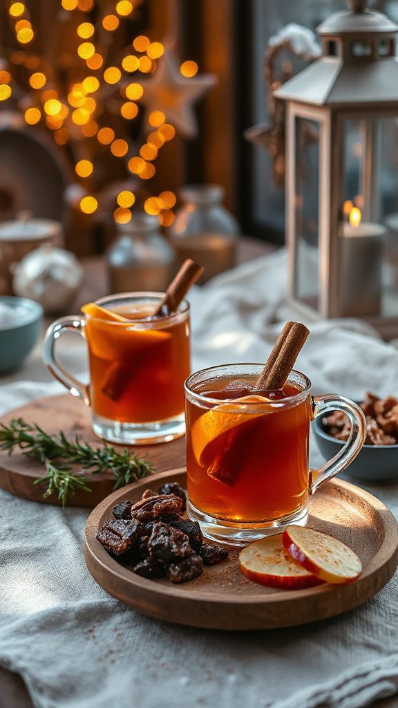 warm spiced bourbon cocktail