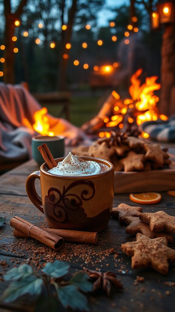 warm spiced chai latte