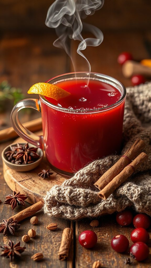 warm spiced cranberry rum cocktail warm spiced cranberry rum cocktail
