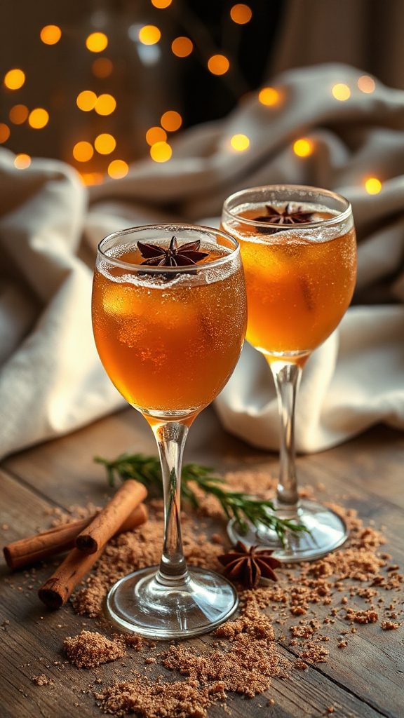 warm spiced festive cocktail
