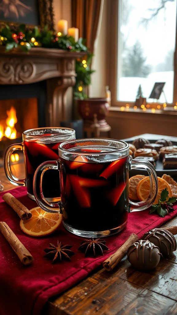 warm spiced festive cocktail warm spiced festive cocktail