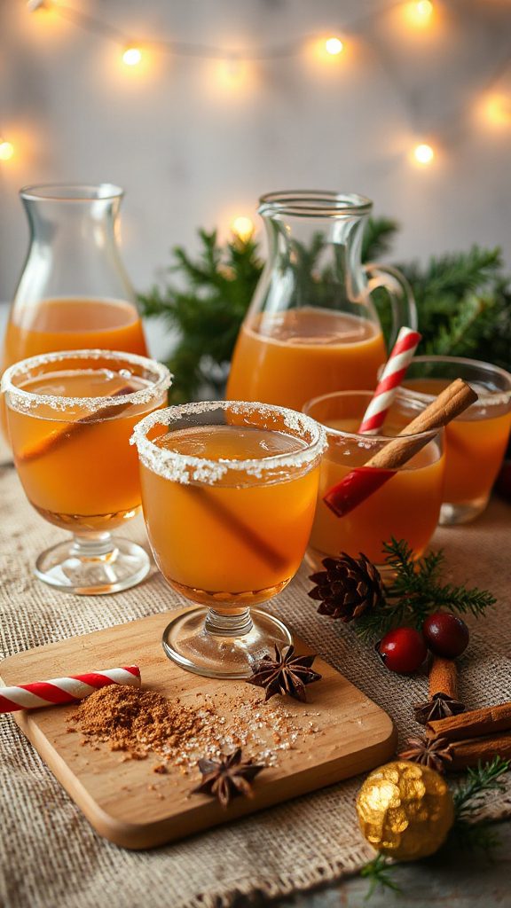 warm spiced holiday cocktail