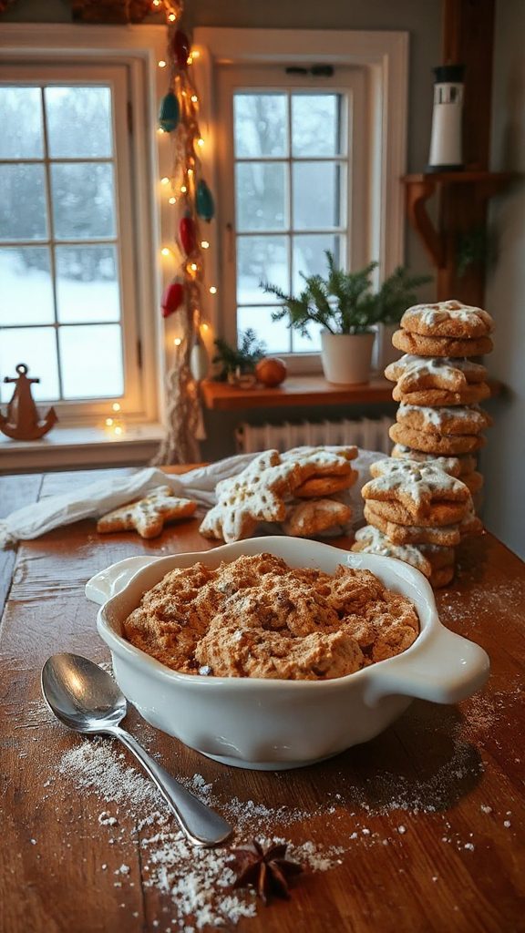 warm spiced holiday cookies