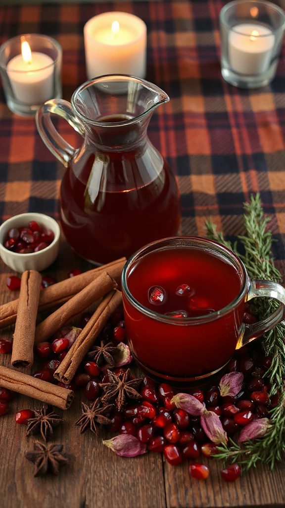 warm spiced pomegranate cider warm spiced pomegranate cider
