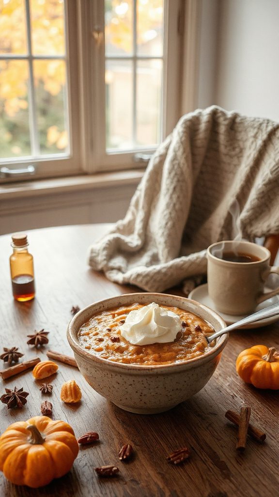 warm spiced pumpkin oatmeal warm spiced pumpkin oatmeal