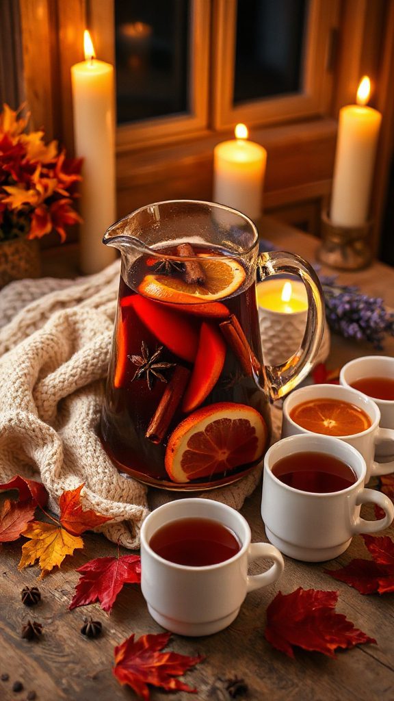 warm spiced red wine