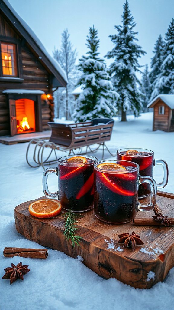 warm spiced red wine