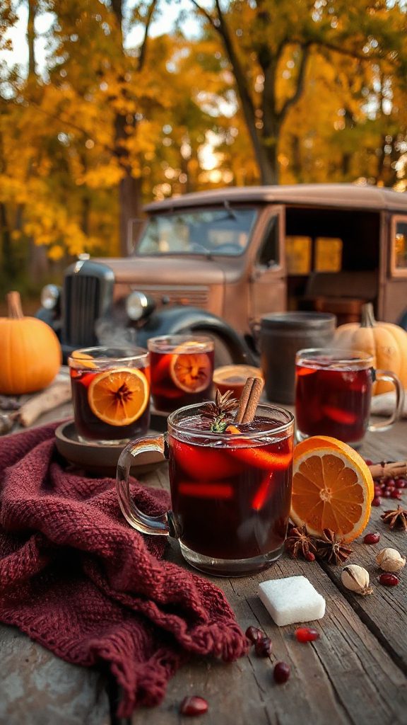 warm spiced red wine
