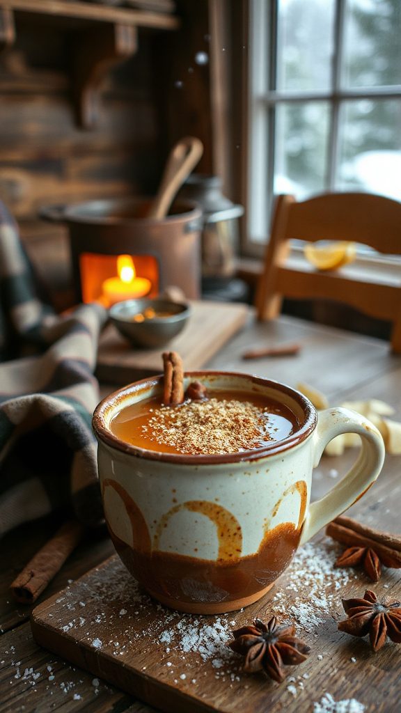 warm spiced rum beverage