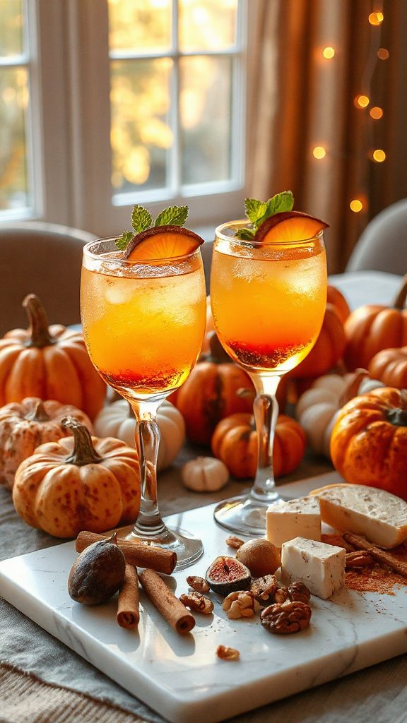 warm spicy pumpkin cocktail