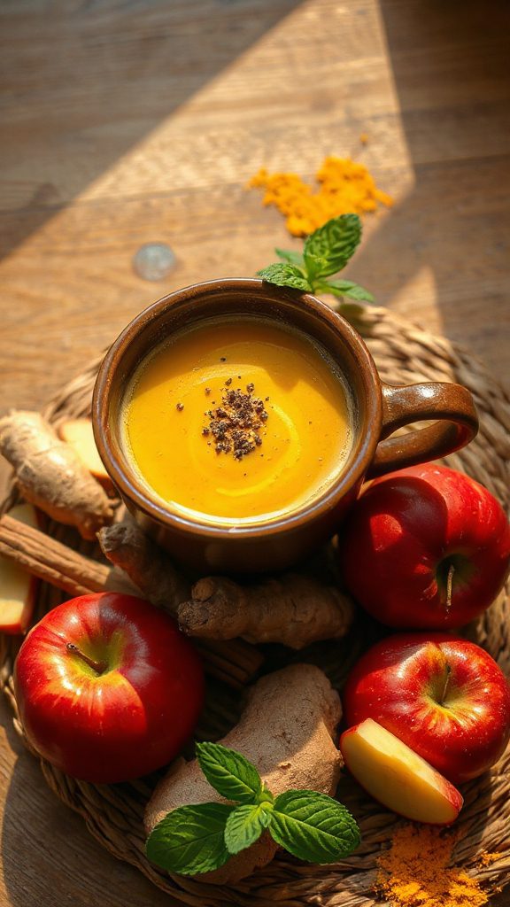 warming apple cider toddy