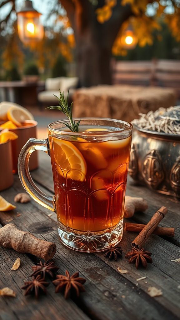 warming ginger whiskey cocktail