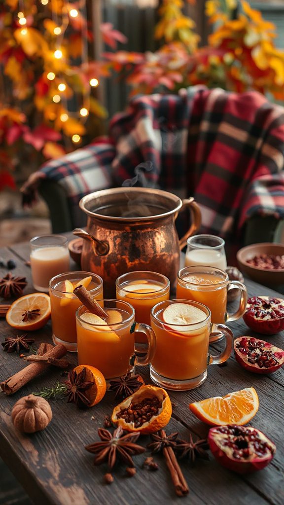 warming spiked apple cider