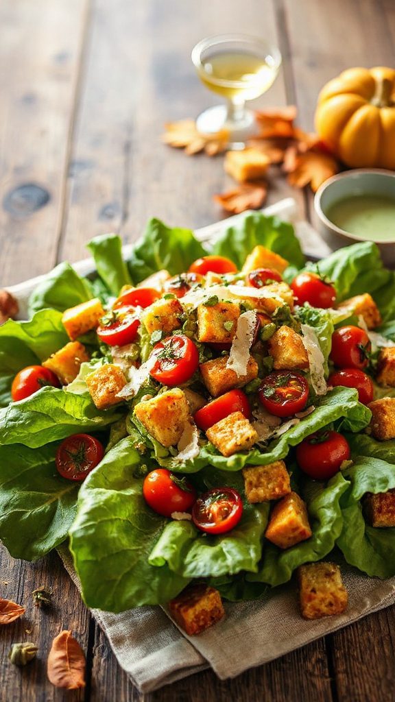 wasabi infused caesar salad