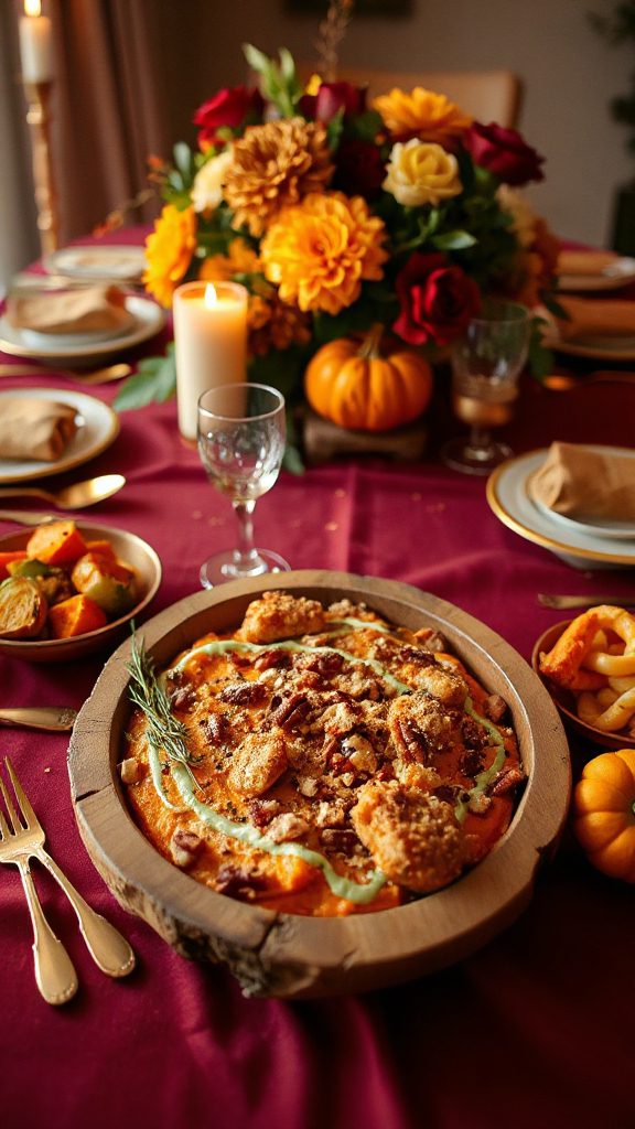 wasabi infused sweet potato casserole