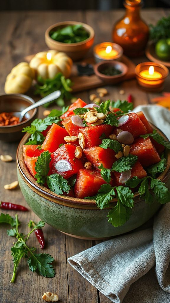 watermelon larb salad recipe