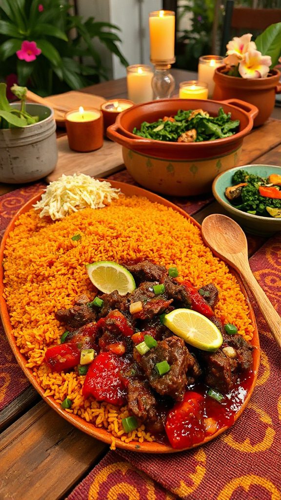 west african jollof rice stew