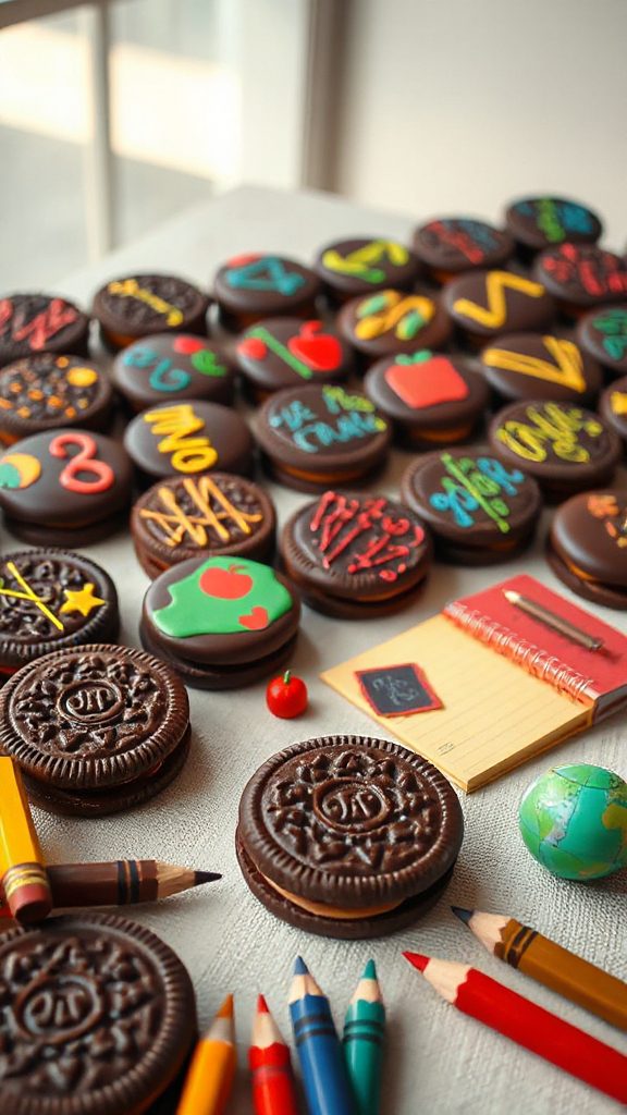 whimsical chocolate oreo notebooks