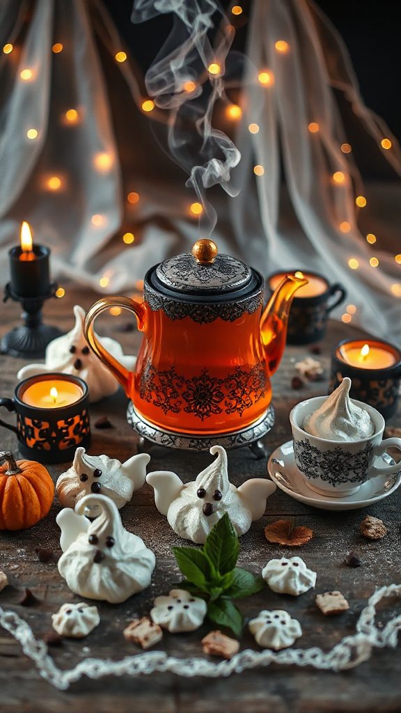 whimsical citrus flavored meringues