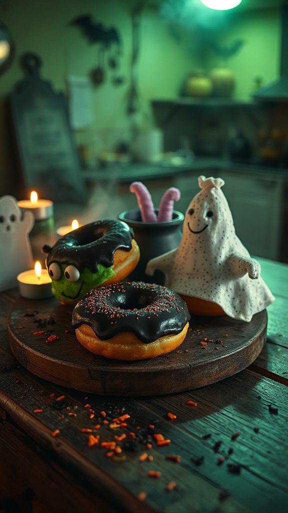 whimsical halloween monster donuts whimsical halloween monster donuts
