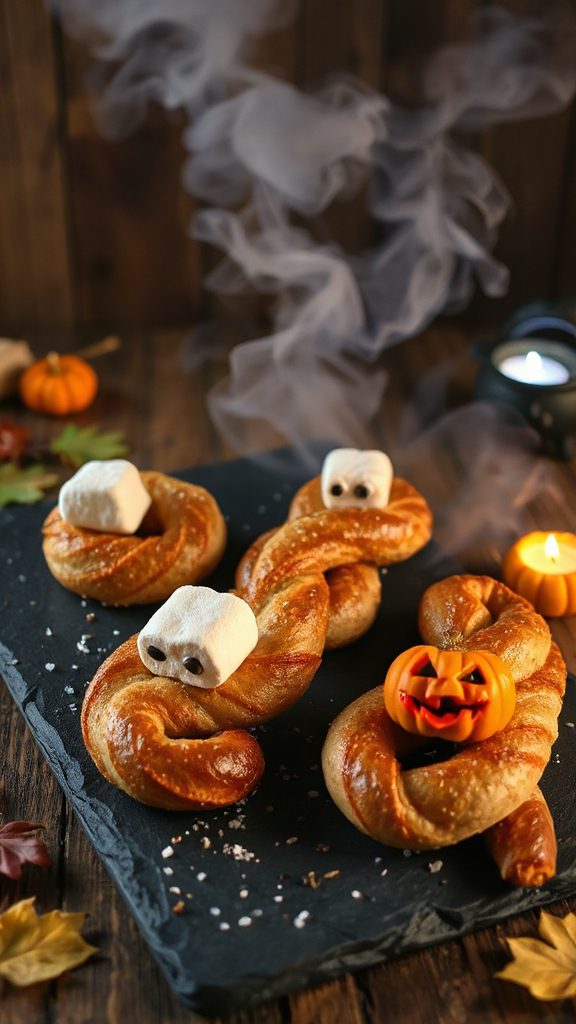 whimsical halloween snake treats