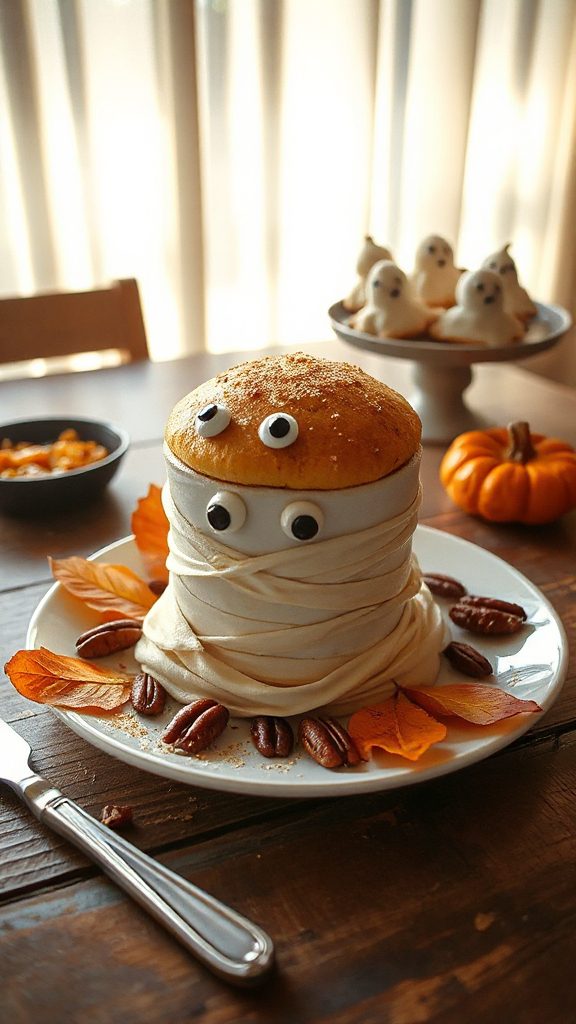 whimsical halloween vanilla dessert
