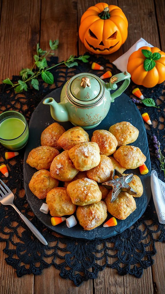 whimsical matcha halloween biscuits whimsical matcha halloween biscuits