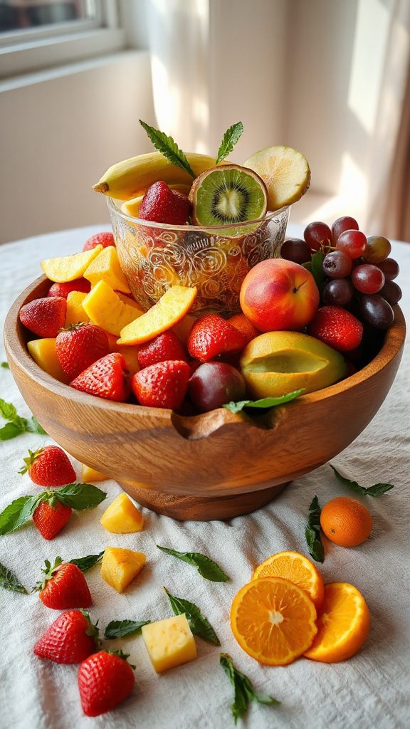 whimsical nested fruit bowls