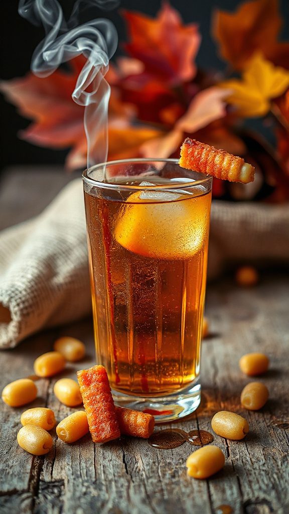 whiskey maple tonic cocktail