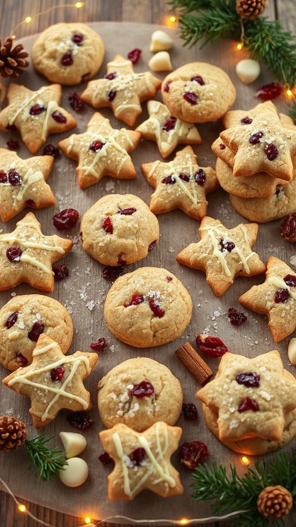 white chocolate cranberry cookies