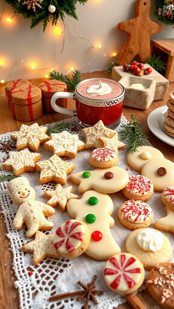 white chocolate holiday cookies