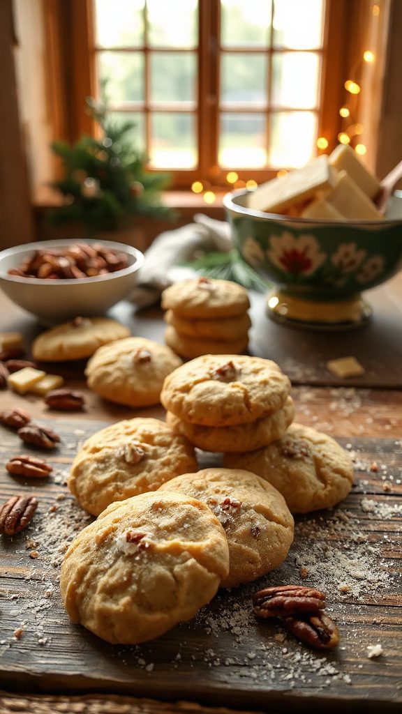white chocolate pecan cookies