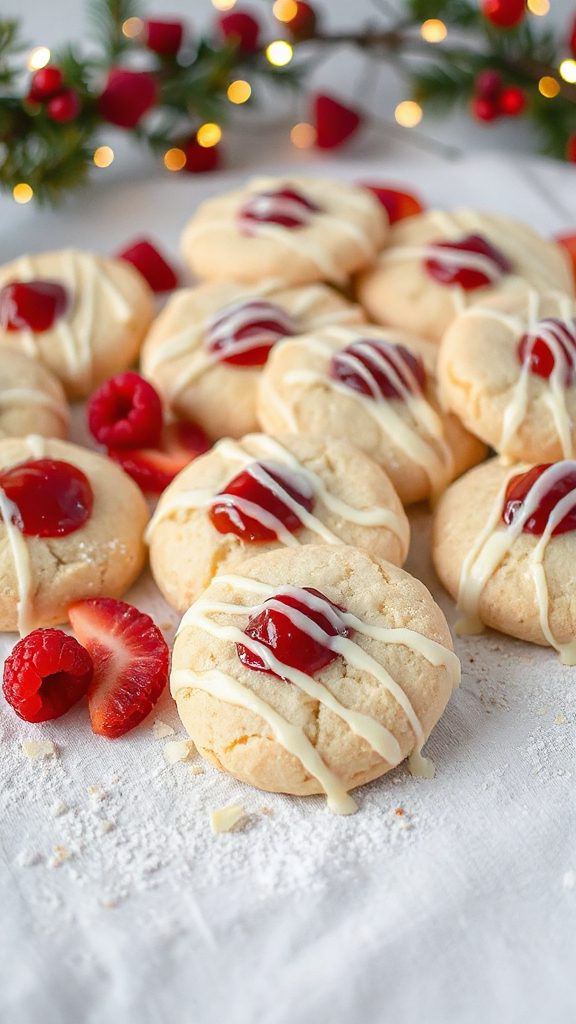 white chocolate raspberry cookies