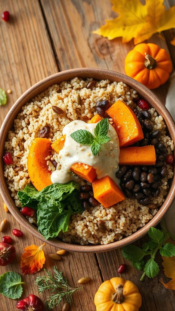 wholesome autumn grain bowl wholesome autumn grain bowl